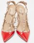 Valentino Vintage Pre-owned Leather heels Red Dames - Thumbnail 3