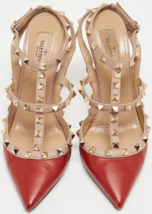 Valentino Vintage Pre-owned Leather heels Red Dames