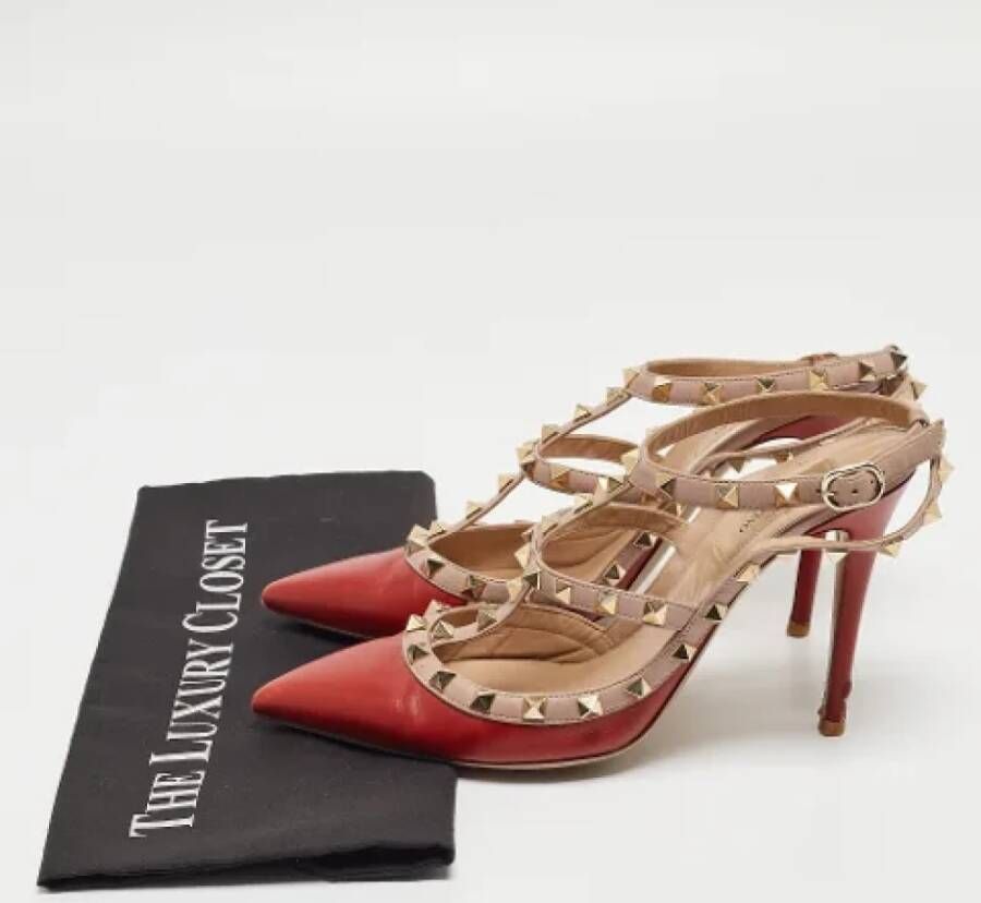 Valentino Vintage Pre-owned Leather heels Red Dames