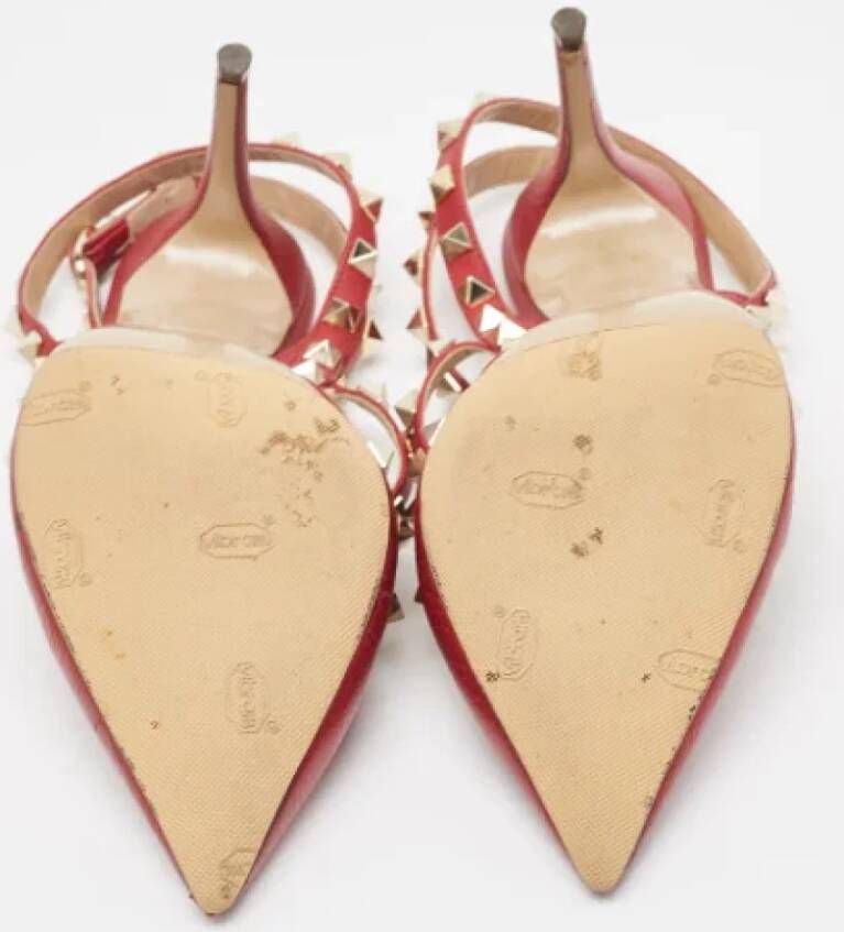 Valentino Vintage Pre-owned Leather heels Red Dames