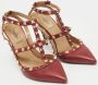 Valentino Vintage Pre-owned Leather heels Red Dames - Thumbnail 4