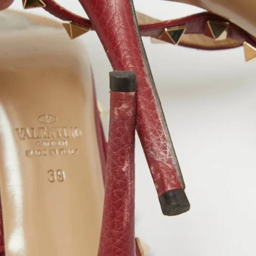 Valentino Vintage Pre-owned Leather heels Red Dames