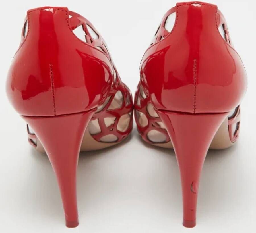 Valentino Vintage Pre-owned Leather heels Red Dames