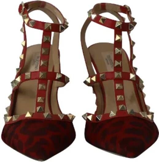 Valentino Vintage Pre-owned Leather heels Red Dames