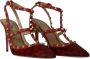 Valentino Vintage Pre-owned Leather heels Red Dames - Thumbnail 3