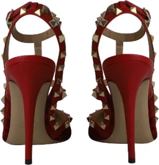 Valentino Vintage Pre-owned Leather heels Red Dames