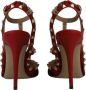 Valentino Vintage Pre-owned Leather heels Red Dames - Thumbnail 4