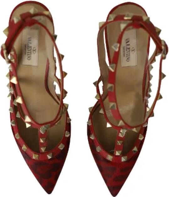 Valentino Vintage Pre-owned Leather heels Red Dames