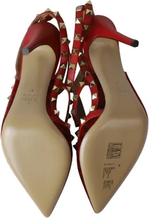 Valentino Vintage Pre-owned Leather heels Red Dames