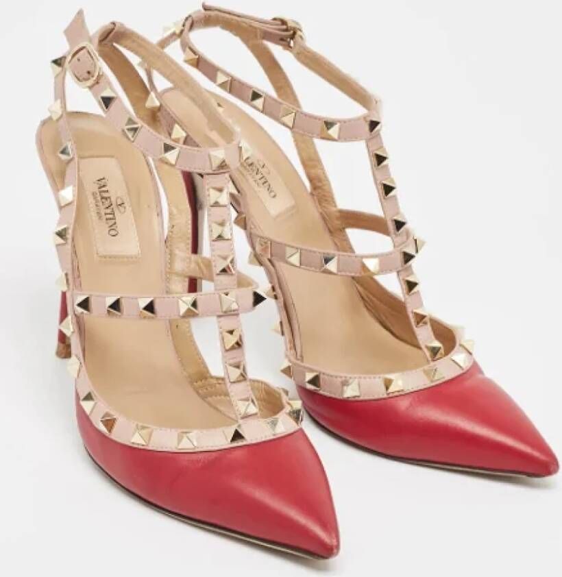 Valentino Vintage Pre-owned Leather heels Red Dames