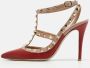 Valentino Vintage Pre-owned Leather heels Red Dames - Thumbnail 2