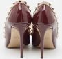 Valentino Vintage Pre-owned Leather heels Red Dames - Thumbnail 5