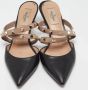 Valentino Vintage Pre-owned Leather mules Black Dames - Thumbnail 3