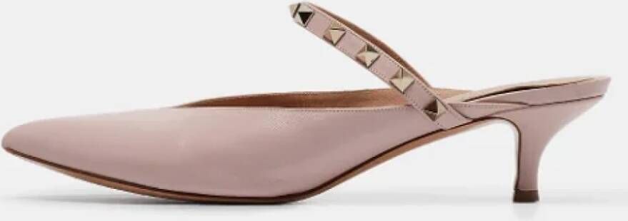 Valentino Vintage Pre-owned Leather mules Pink Dames