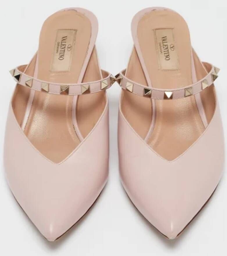 Valentino Vintage Pre-owned Leather mules Pink Dames