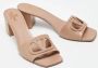 Valentino Vintage Pre-owned Leather sandals Beige Dames - Thumbnail 3