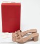 Valentino Vintage Pre-owned Leather sandals Beige Dames - Thumbnail 8