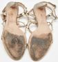 Valentino Vintage Pre-owned Leather sandals Beige Dames - Thumbnail 6