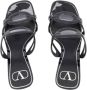 Valentino Vintage Pre-owned Leather sandals Black Dames - Thumbnail 3