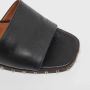 Valentino Vintage Pre-owned Leather sandals Black Dames - Thumbnail 7