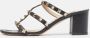 Valentino Vintage Pre-owned Leather sandals Black Dames - Thumbnail 2