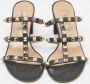 Valentino Vintage Pre-owned Leather sandals Black Dames - Thumbnail 3