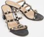 Valentino Vintage Pre-owned Leather sandals Black Dames - Thumbnail 4