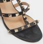 Valentino Vintage Pre-owned Leather sandals Black Dames - Thumbnail 7