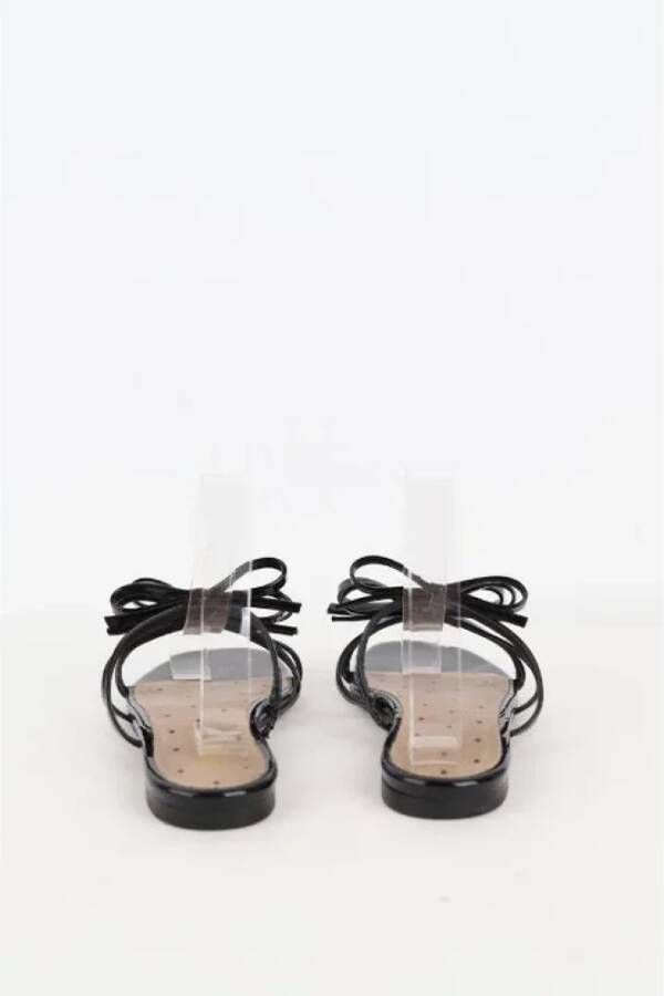 Valentino Vintage Pre-owned Leather sandals Black Dames