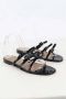 Valentino Vintage Pre-owned Leather sandals Black Dames - Thumbnail 3