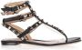 Valentino Vintage Pre-owned Leather sandals Black Dames - Thumbnail 8