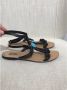 Valentino Vintage Pre-owned Leather sandals Black Dames - Thumbnail 2