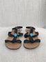 Valentino Vintage Pre-owned Leather sandals Black Dames - Thumbnail 3