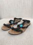 Valentino Vintage Pre-owned Leather sandals Black Dames - Thumbnail 5