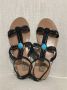 Valentino Vintage Pre-owned Leather sandals Black Dames - Thumbnail 7