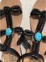 Valentino Vintage Pre-owned Leather sandals Black Dames - Thumbnail 8