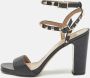 Valentino Vintage Pre-owned Leather sandals Black Dames - Thumbnail 2