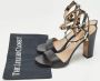 Valentino Vintage Pre-owned Leather sandals Black Dames - Thumbnail 9