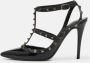 Valentino Vintage Pre-owned Leather sandals Black Dames - Thumbnail 2