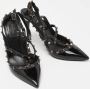 Valentino Vintage Pre-owned Leather sandals Black Dames - Thumbnail 4