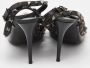 Valentino Vintage Pre-owned Leather sandals Black Dames - Thumbnail 5