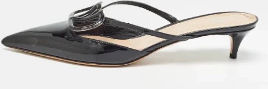 Valentino Vintage Pre-owned Leather sandals Black Dames