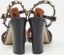 Valentino Vintage Pre-owned Leather sandals Black Dames - Thumbnail 5