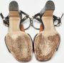 Valentino Vintage Pre-owned Leather sandals Black Dames - Thumbnail 6