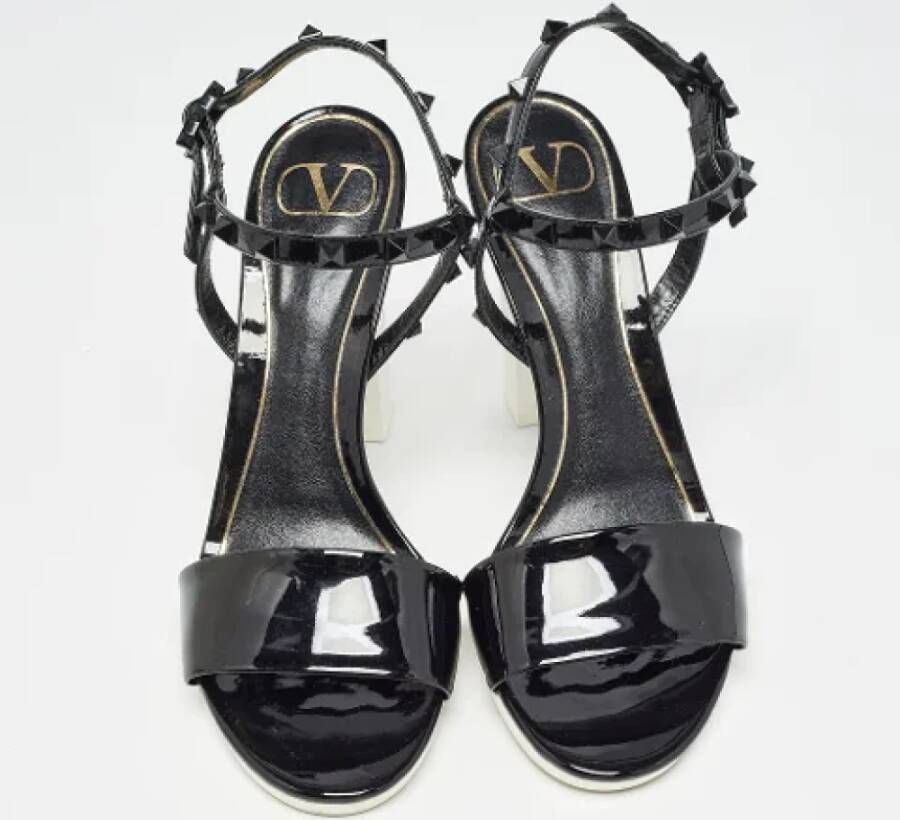 Valentino Vintage Pre-owned Leather sandals Black Dames