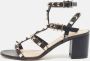 Valentino Vintage Pre-owned Leather sandals Black Dames - Thumbnail 2