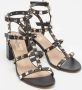 Valentino Vintage Pre-owned Leather sandals Black Dames - Thumbnail 4