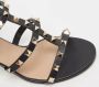 Valentino Vintage Pre-owned Leather sandals Black Dames - Thumbnail 7