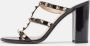 Valentino Vintage Pre-owned Leather sandals Black Dames - Thumbnail 2