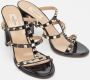 Valentino Vintage Pre-owned Leather sandals Black Dames - Thumbnail 4